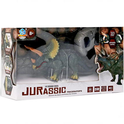 Remote Control Battery Powered Triceratops Dinosaur