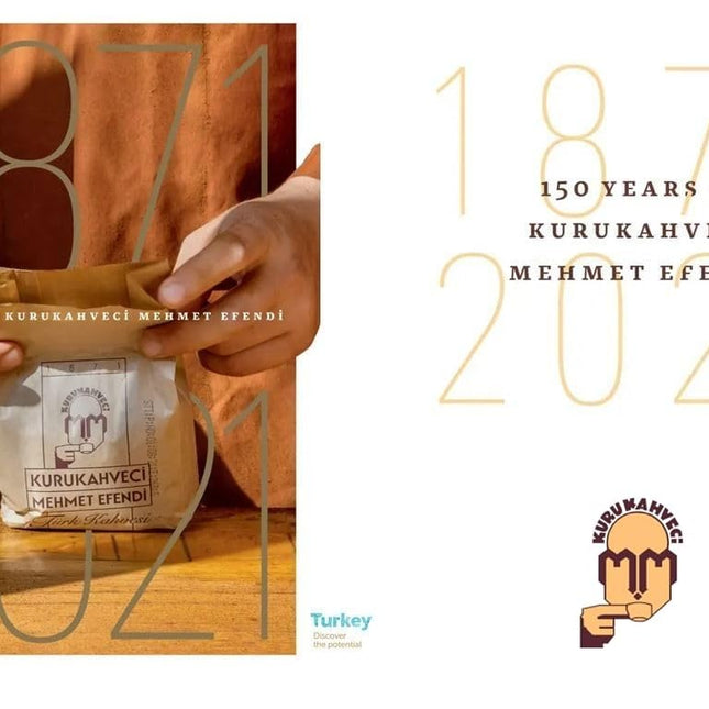 KURUKAHVECI MEHMET EFENDI Turkish Coffee, Arabica Beans, Roasted Ground, Rich Aroma, Fresh, Medium to Heavy-bodied, Original Taste Since 1871 (8.8 OZ / 250 Gr)