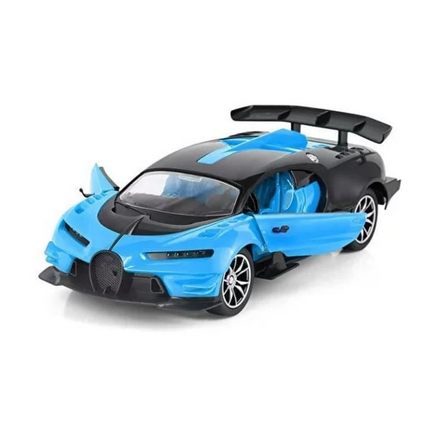 Rechargeable Remote Control Blue Bugatti 1:16