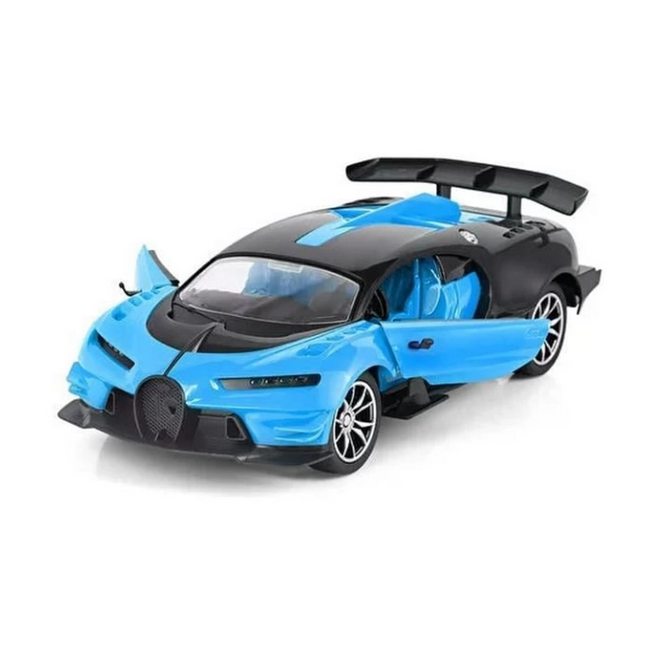 Rechargeable Remote Control Blue Bugatti 1:16