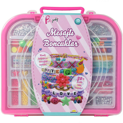 Message Beads Jewelry Hobby Set with Bag