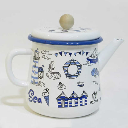 Enamel Teapot 1200 cc Marine 2018 Blue