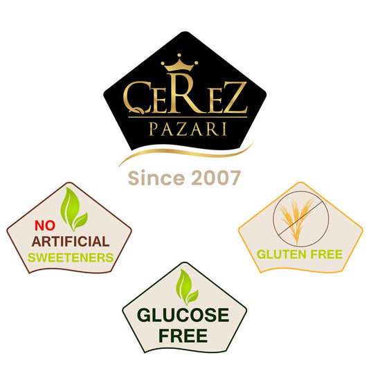 Cerez Pazari Turkish Delight Pistachio Candy Gourmet Premium Vegan Sweets Medium Gift Box 420g | Sweet Luxury Traditional Confectionery Soft Candy Dessert Glucose Free Lokum (Loukoumi) | Apprx.42 Pcs