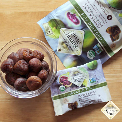 Sunny Fruit Organic Dried Fruit Assortment - Prunes, Figs &amp; Apricots Variety, 3 Bags (15 Individual Portion Packs) | ORGANIC, NON-GMO, VEGAN, HALAL, KOSHER, NO PRESERVATIVES, NO SUGAR ADDED