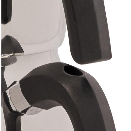 Karaca Belinay Teapot Set Silver Black, 18/10 Stainless Steel, Teapot/Lid (1 lt, 2.20 lb), Tea Kettle (1.6 lt, 3.5 lb), Suitable for Induction