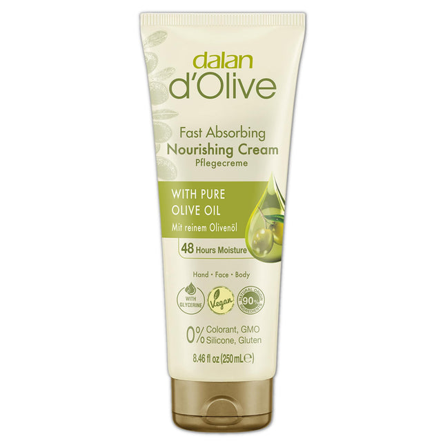 Hand and Body Cream, Pure Olive Oil, Dalan D'olive 250ml – 8.45floz