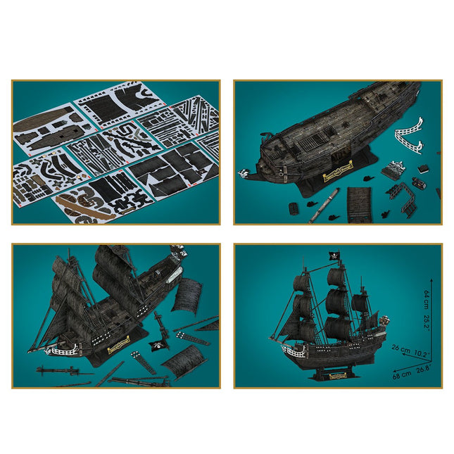 CubicFun Queen Anne's Revenge 3D Puzzle 293 Parça LED Işıklı