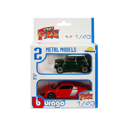 1:43 Street Fire Çiftli Arabalar 2'li Set
