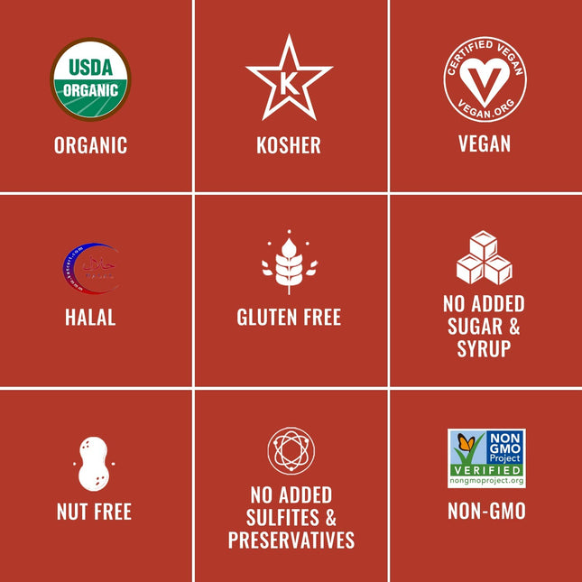 Sunny Fruit Organic Dried Pitted Deglet Nour Dates - 1 Bag (5 Individual Portion Packs) | Healthy, Convenient Superfood Snack Packs | ORGANIC, NON-GMO, HALAL, KOSHER, NO PRESERVATIVES, NO SUGAR ADDED