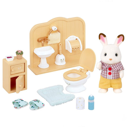 Sylvanian Families Çikolata Kulaklı Tavşan Tuvalet Eğitim Seti 5015