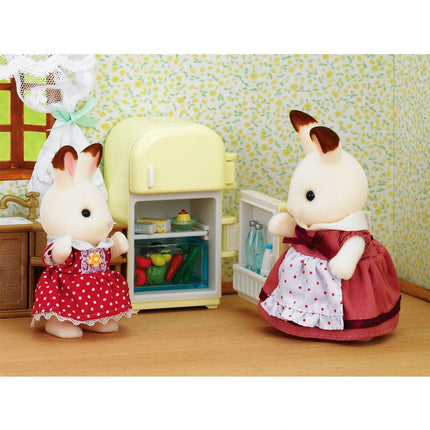 Sylvanian Families Çikolata Kulaklı Tavşan Anne ve Buzdolabı Seti 5014