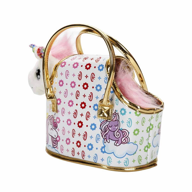 Cutekins Plush Unicorn Lou Lou with Carrying Bag