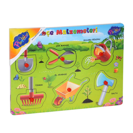 Wooden Handle Garden Supplies Puzzle