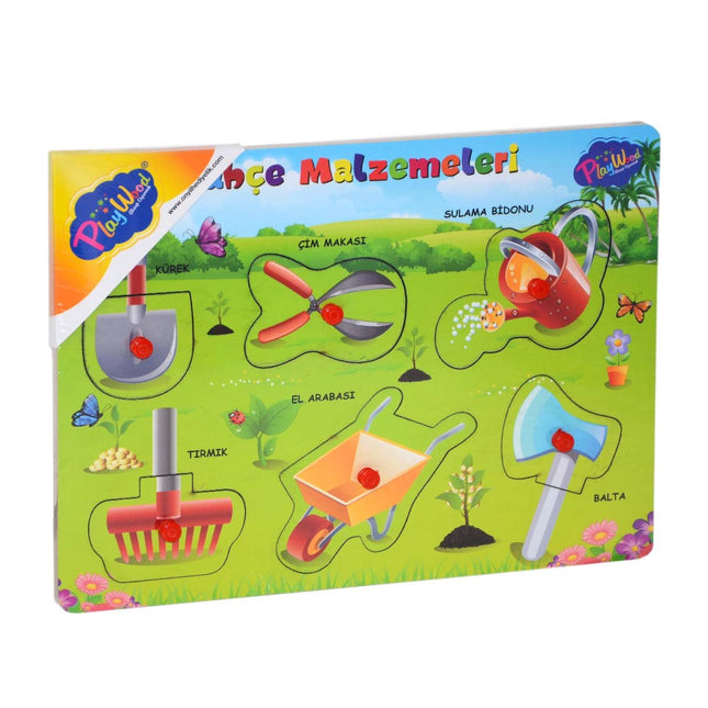 Wooden Handle Garden Supplies Puzzle