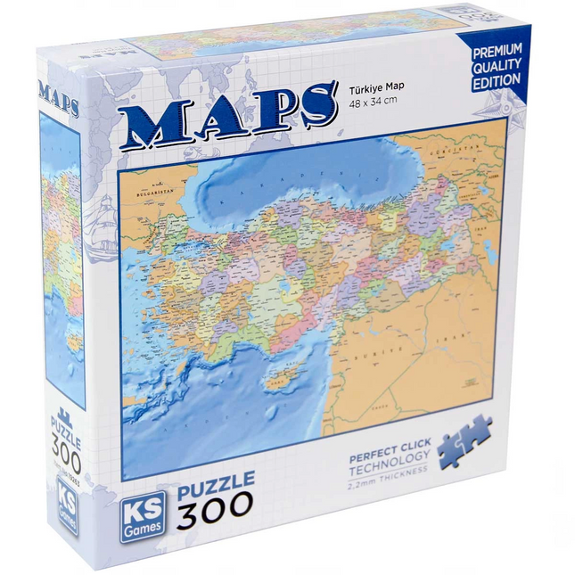 KS Games Türkiye Map Puzzle 300 Pieces