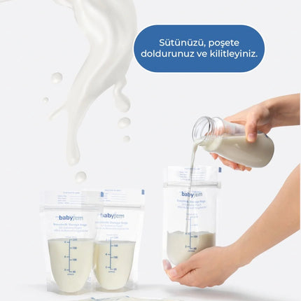 Babyjem Ultra Koruyucu Süt Saklama Poşeti 25 Adet