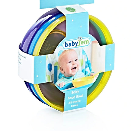 Babyjem İçiçe Geçen 3'lü Mama Kasesi Erkek