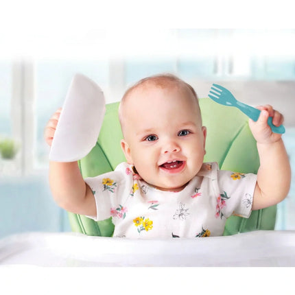 Babyjem Mama Kaşık Çatal Takımı- Mavi