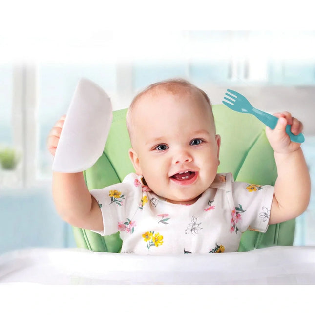 Babyjem Mama Kaşık Çatal Takımı- Mavi