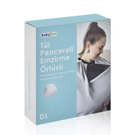 Babyjem Tül Pencereli Emzirme Önlüğü & Ana Kucağı Örtüsü 2 in 1