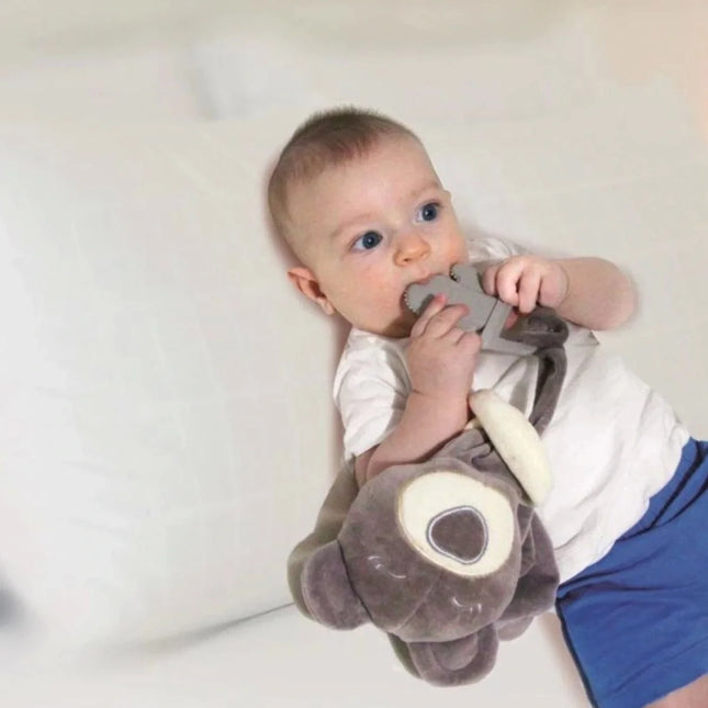 Babyjem Diş Kaşıyıcılı Uykucu Ayıcık 680 Gri