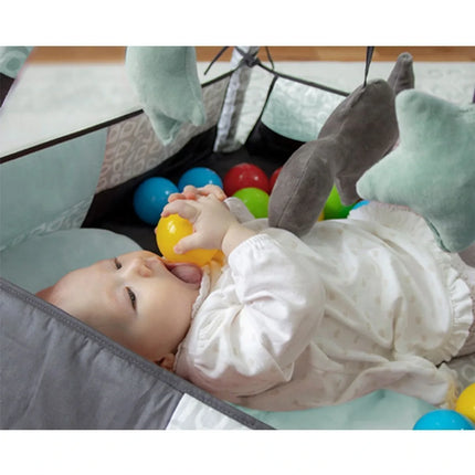 Babyjem Güvenlikli Aktivite Oyun Halısı Yeşil 25 Adet Top Hediyeli
