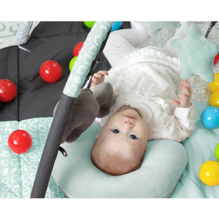 Babyjem Güvenlikli Aktivite Oyun Halısı Yeşil 25 Adet Top Hediyeli