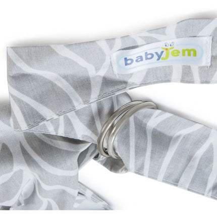 Babyjem Cepli Emzirme Önlüğü Gri Yaprak