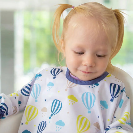 Babyjem Baskılı Blw Kollu Mama Önlüğü Balon Desen