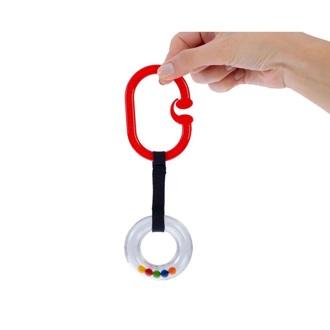 Babyjem Pusete Asılabilir Oval Sesli Çıngırak Kırmızı