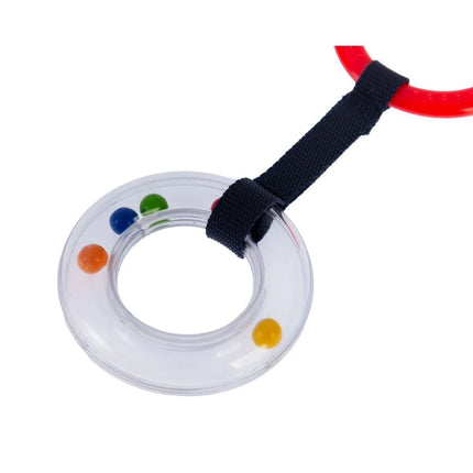 Babyjem Pusete Asılabilir Oval Sesli Çıngırak Kırmızı