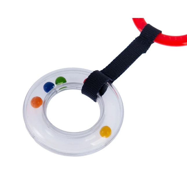 Babyjem Pusete Asılabilir Oval Sesli Çıngırak Kırmızı