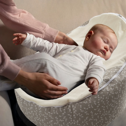 Babyjem Fasulye Yatak Gri Çiçek