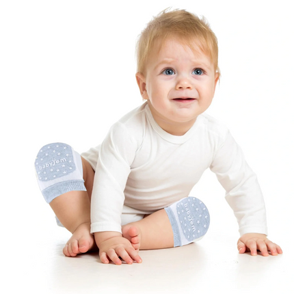 Babyjem Örgü Emekleme Dizliği Mavi