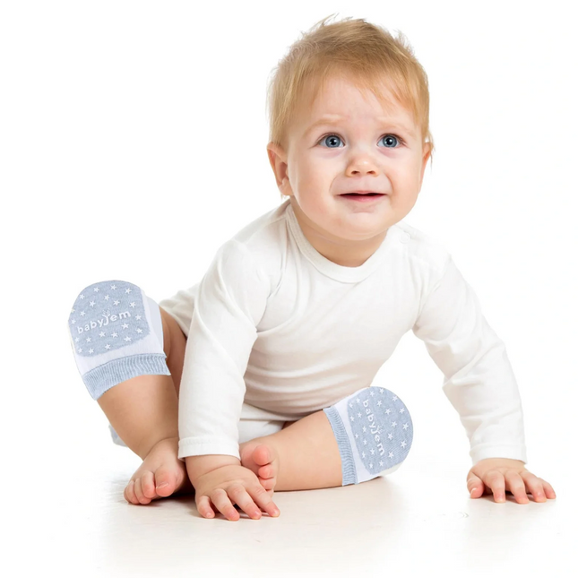 Babyjem Örgü Emekleme Dizliği Mavi