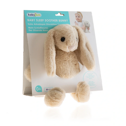 Babyjem Uyku Arkadaşım Oturabilen Tavşan Vizon 35 cm
