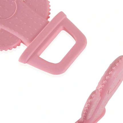 Babyjem Yumuşak Kaktüs Dişlik Diş Kaşıyıcı Kaktüs Pembe