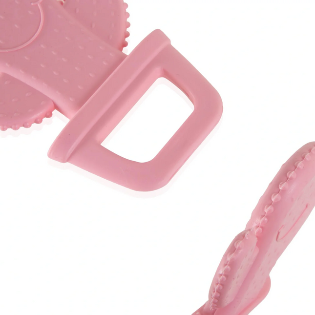 Babyjem Yumuşak Kaktüs Dişlik Diş Kaşıyıcı Kaktüs Pembe