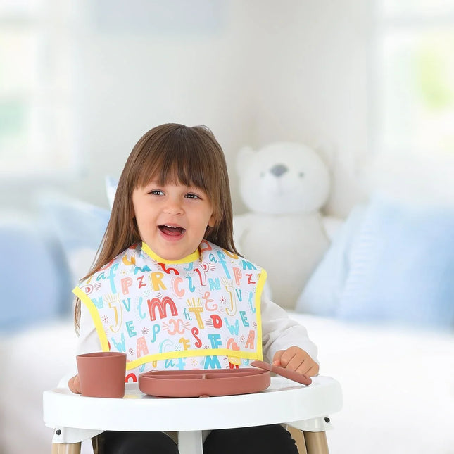 Babyjem Baskılı Blw Kolsuz Mama Önlüğü Harf Desen