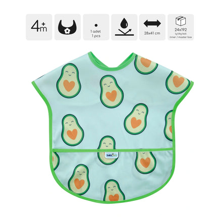 Babyjem Baskılı Blw Kolsuz Mama Önlüğü Avakado Desen