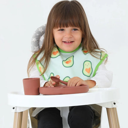 Babyjem Baskılı Blw Kolsuz Mama Önlüğü Avakado Desen