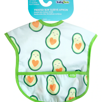 Babyjem Baskılı Blw Kolsuz Mama Önlüğü Avakado Desen