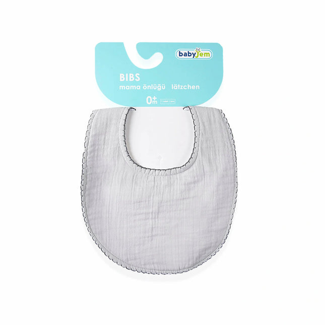 Babyjem Bürümcük Soft Müslin Mama Önlüğü Gri