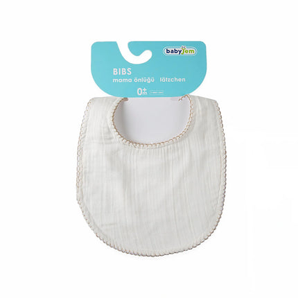 Babyjem Bürümcük Soft Müslin Mama Önlüğü Ekru