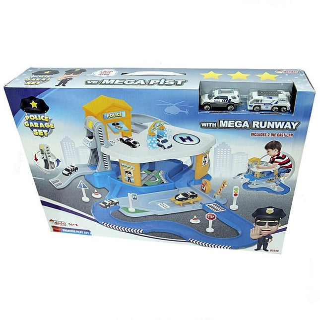 Dede Police Garage Set Mega Track