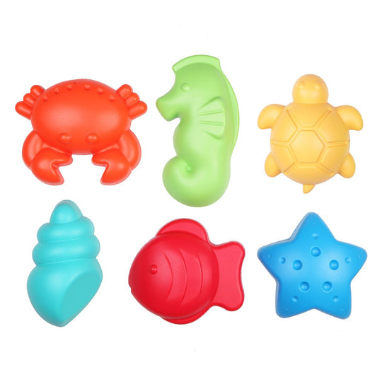 LC Lets Be Child Sea Animals Sand Mold 6 Pieces