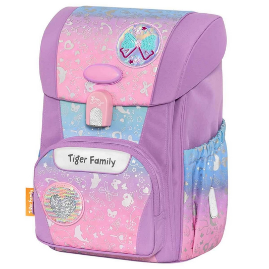 Light Purple Color Transitional School Bag
