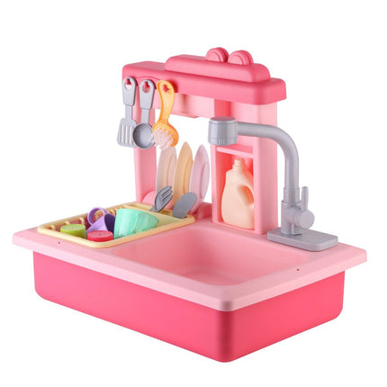 Battery-Operated Interactive Sink Set Pink