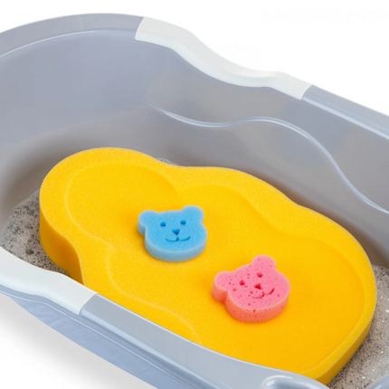 Babyjem Bebek Küvet İçi Sünger + Yıkama Süngeri Sarı