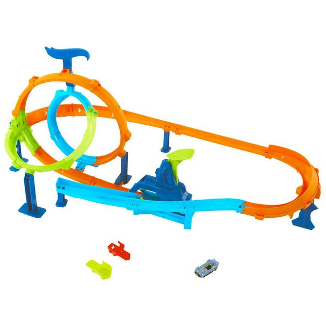 Hot Wheels Stunt Tracks Dolambaçlı Akrobatik Hız Pisti